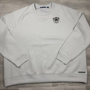 Las Vegas Raiders Cutter & Buck Men's 3XL Throwback Pullover Gray Sweatshirt NEW